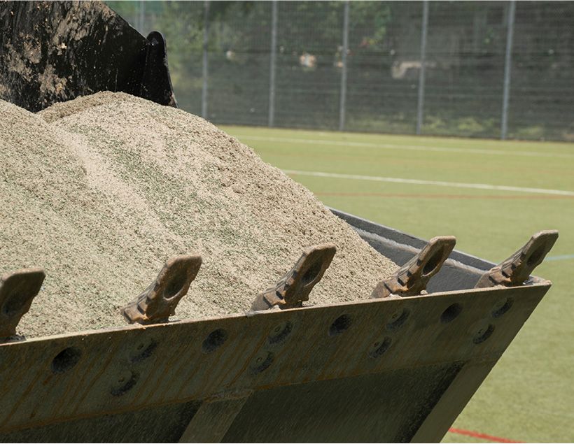Ausbau und Verwertung von Sand und Infill