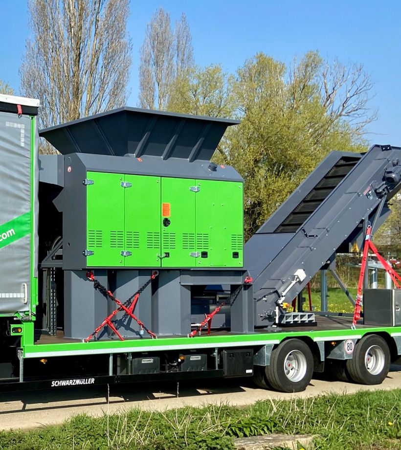 neueste Innovation von PR-Recycling: Reset-Verfahren über eine mobile Recycling-Anlage